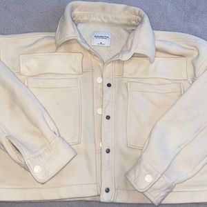 Neutral Cropped shacket